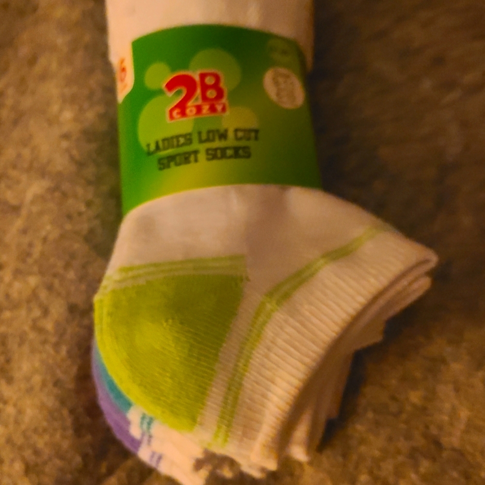 Six pair of socks